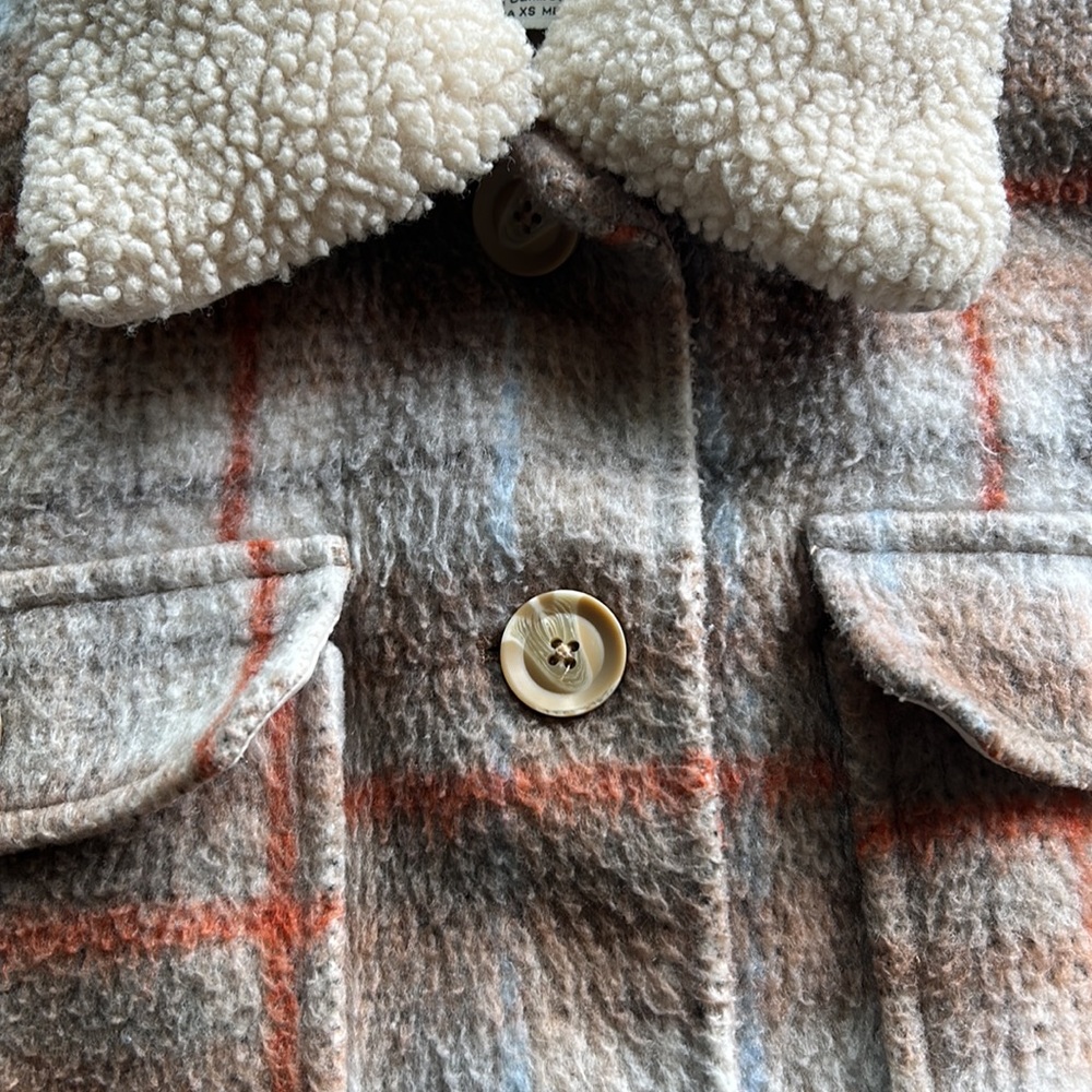 Plaid Button Jacket - Pull & Bear - image 5